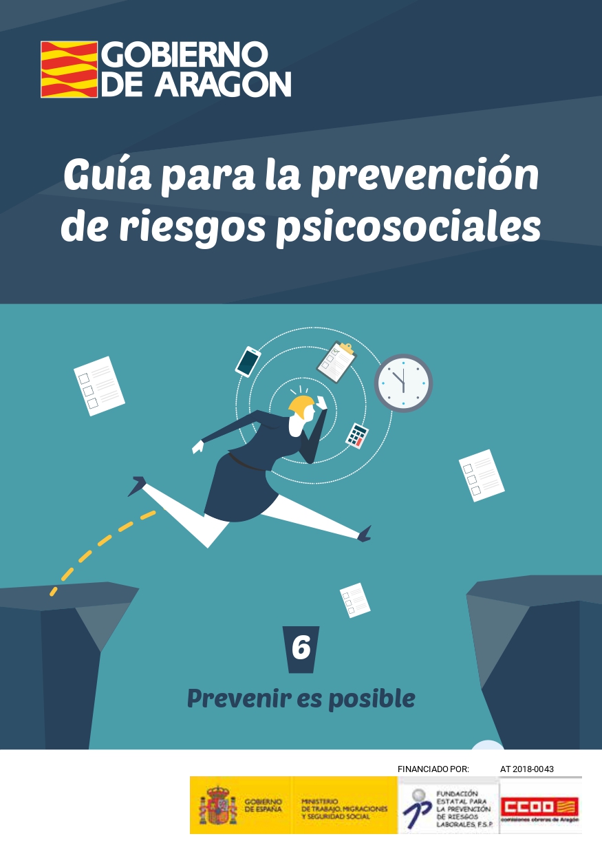 Guía para la prevención de riesgos psicosociales. CCOO Aragón, 2024